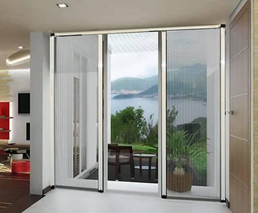 Cửa Lưới Dạng Xếp Sợi Thủy Tinh