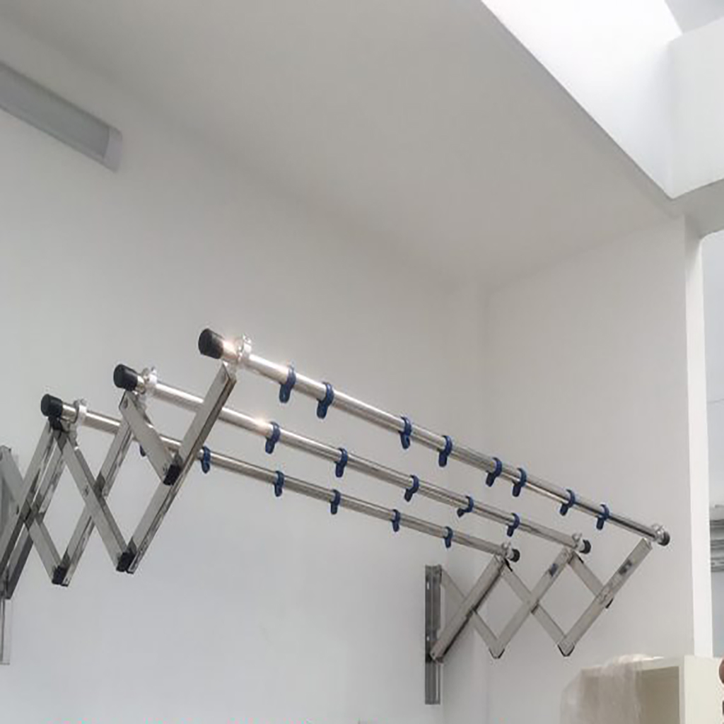 Giàn Phơi Gắn Tường Inox Tay Đơn